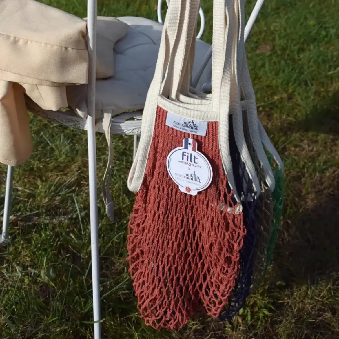 Εικόνα της Large Net Shopping Bag Brique Le Mont St Michel X FILT1860