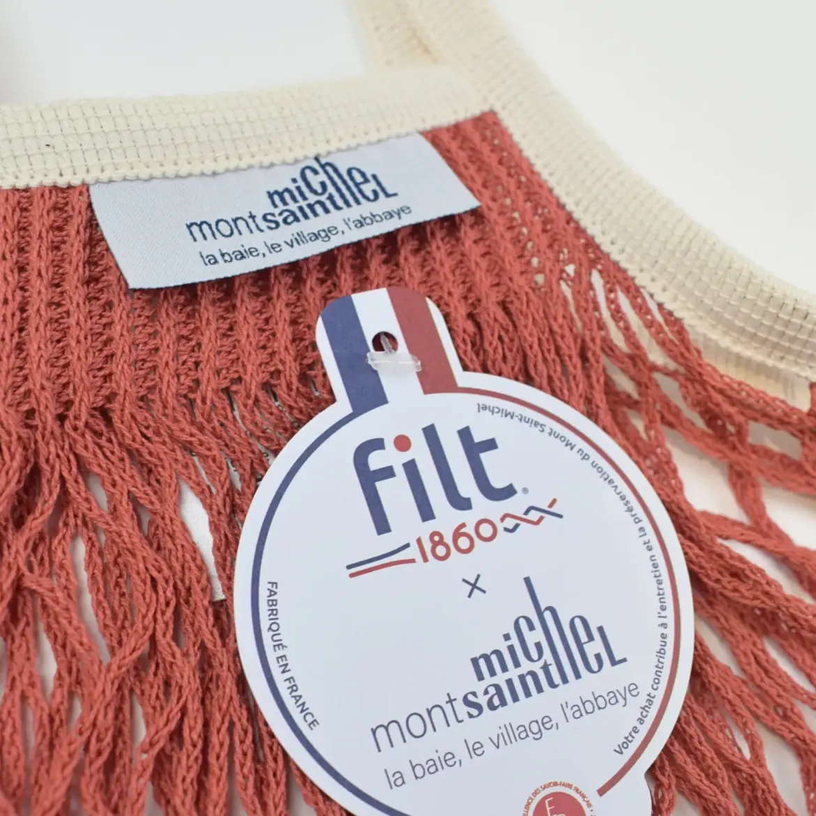 Εικόνα της Large Net Shopping Bag Brique Le Mont St Michel X FILT1860