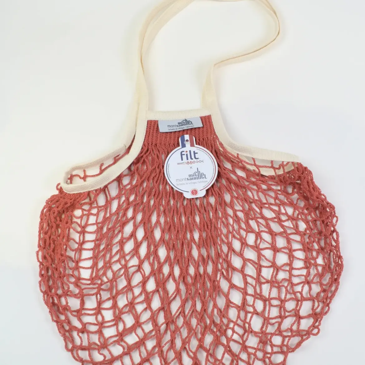 Εικόνα της Large Net Shopping Bag Brique Le Mont St Michel X FILT1860