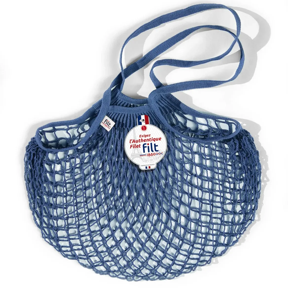 Εικόνα της Net Shopping Bag Bleu Jean Long Handles