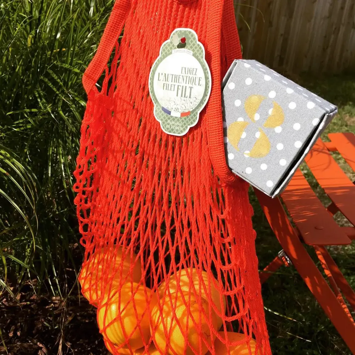 Εικόνα της Net Shopping Bag Rouge Anémone Long Handles