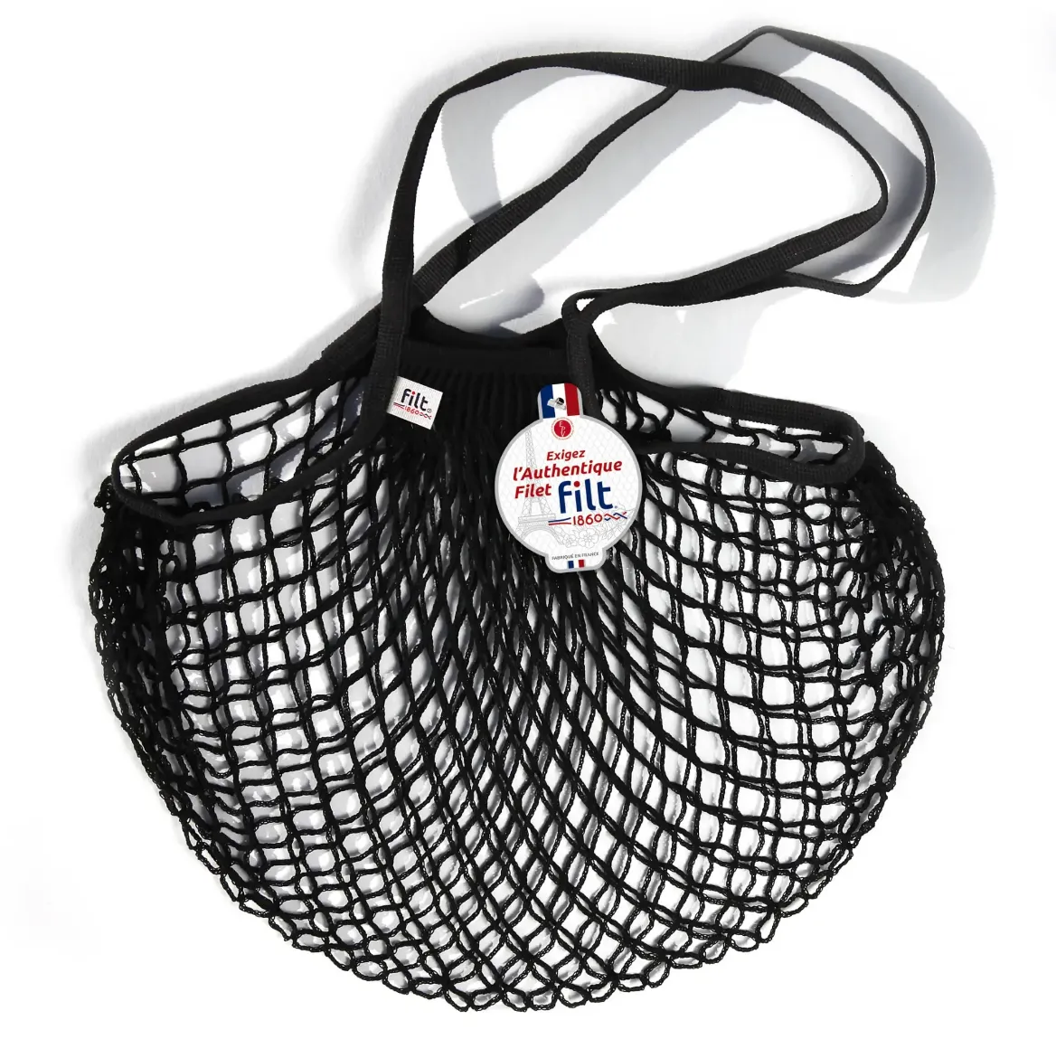 Εικόνα της Shopping Net Bag Noir Long Handles
