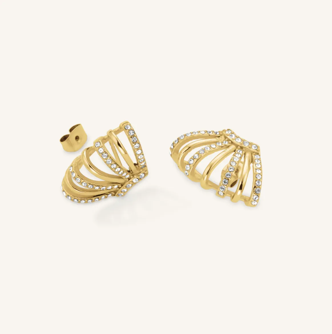 Εικόνα της Caged Crystal Earrings