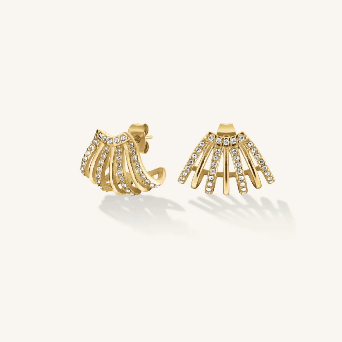 Εικόνα της Caged Crystal Earrings