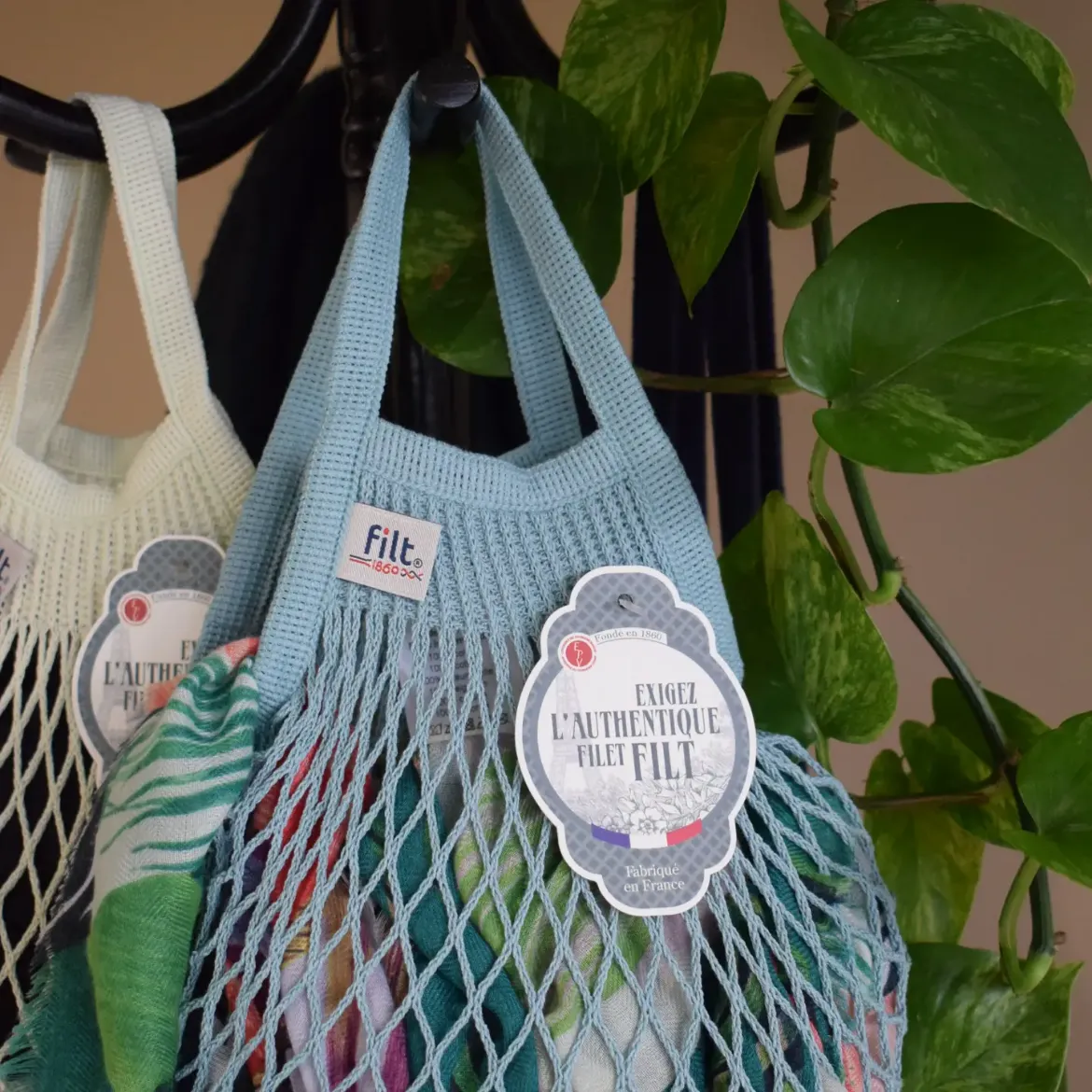 Εικόνα της Shopping Net Bag Net Shopping Bag Aquablue Mini Size
