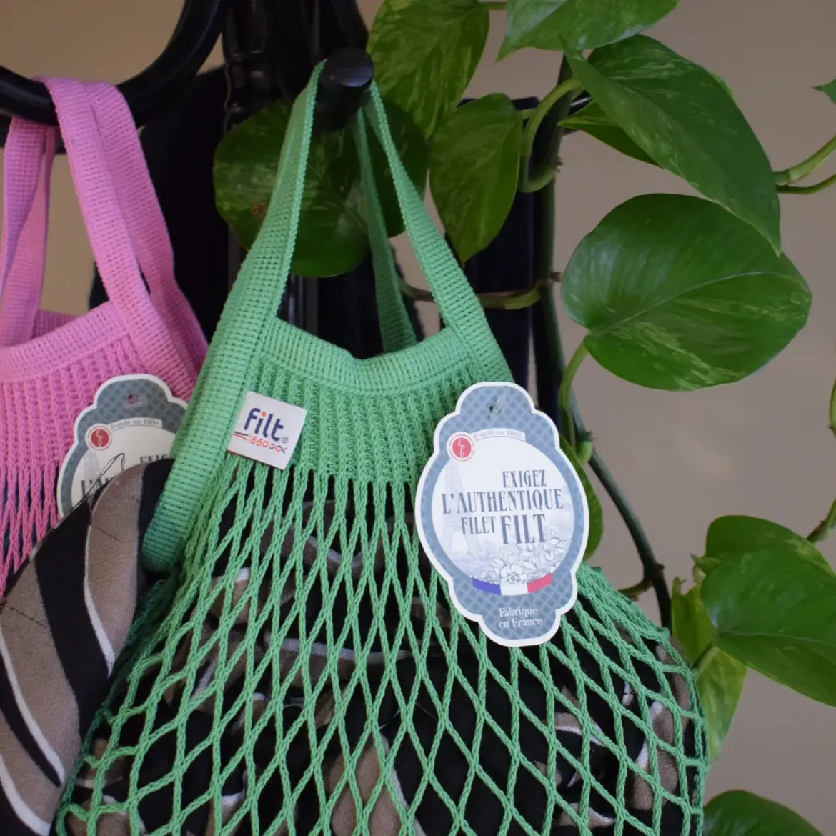 Εικόνα της Net Shopping Bag Vert Laitue Size Mini