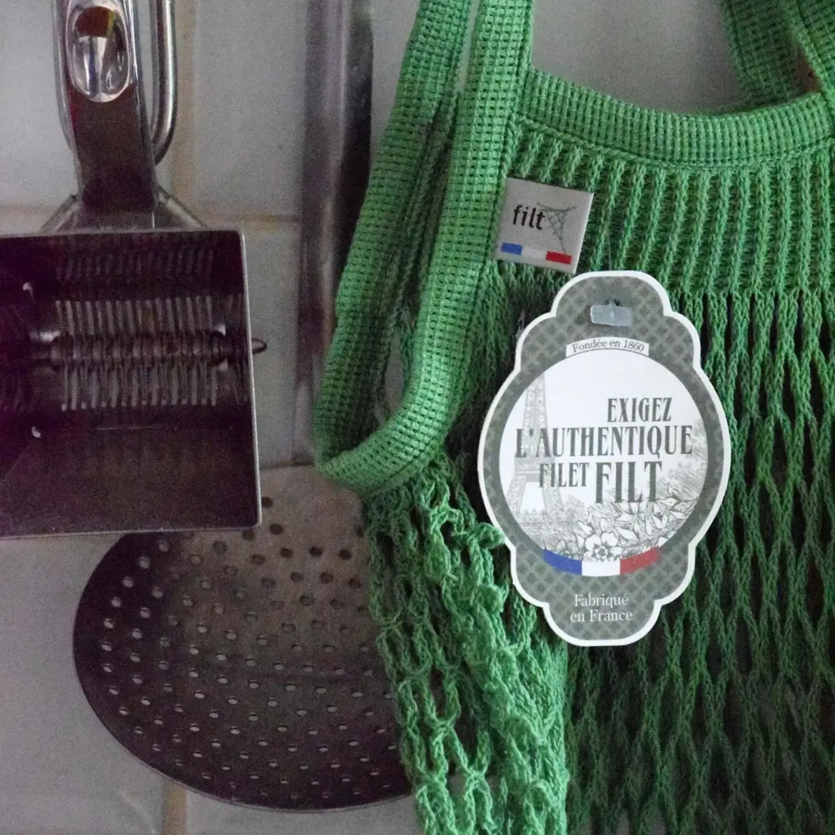 Εικόνα της Net Shopping Bag Vert Laitue Size Mini