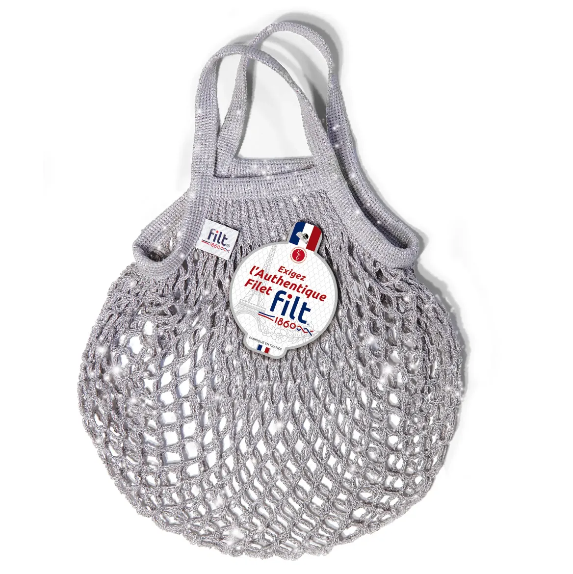 Εικόνα της Net Shopping Bag Gris Argenté Mini Size