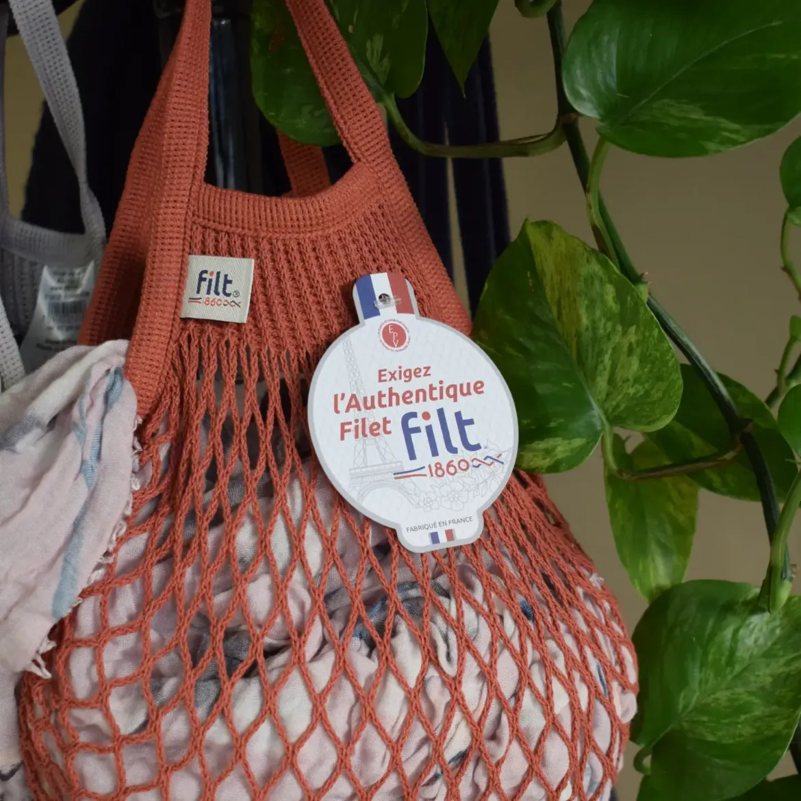 Εικόνα της Shopping Net Bag Brique Mini Size