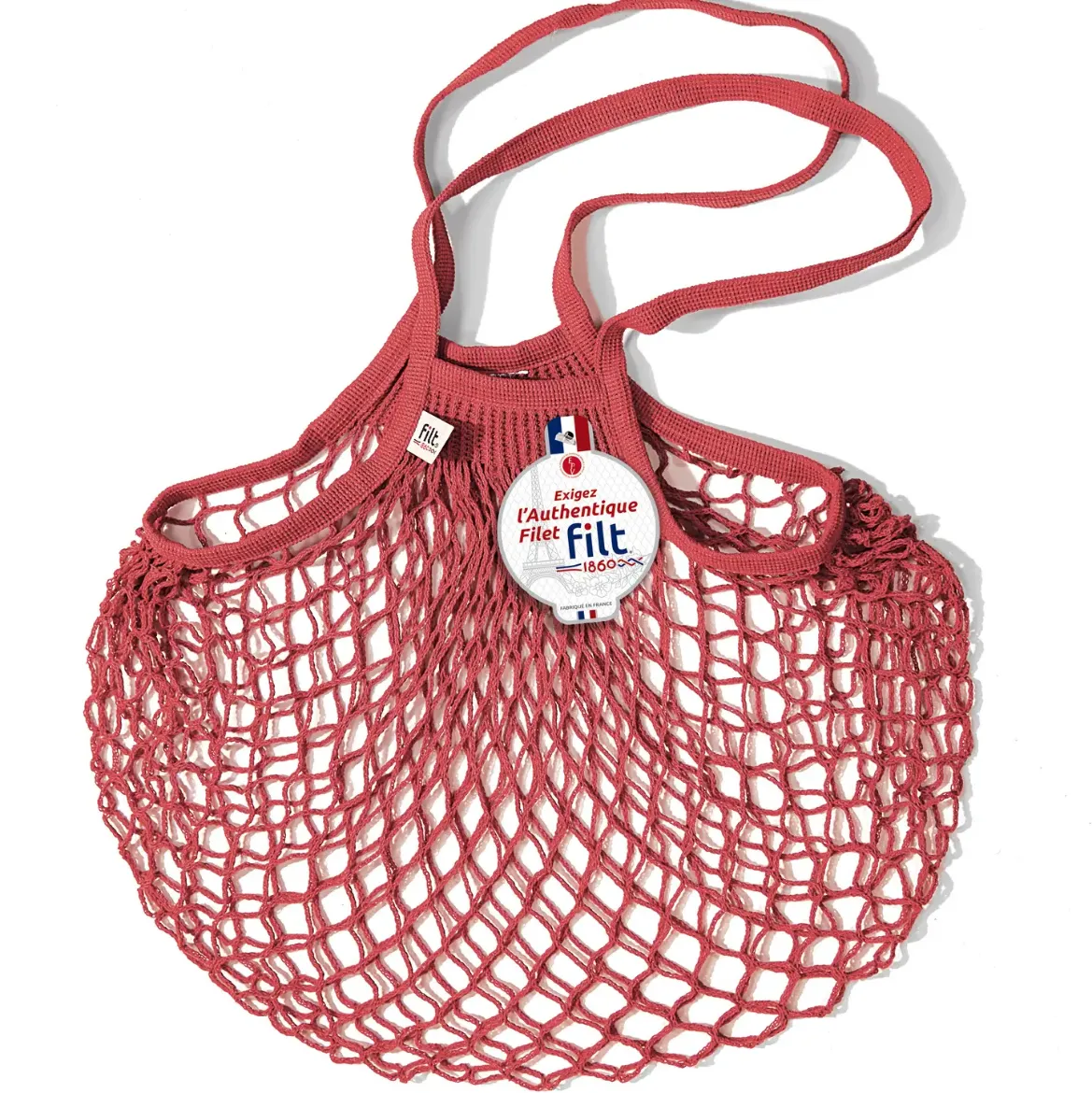 Εικόνα της Shopping Net Bag Brique Long Handles