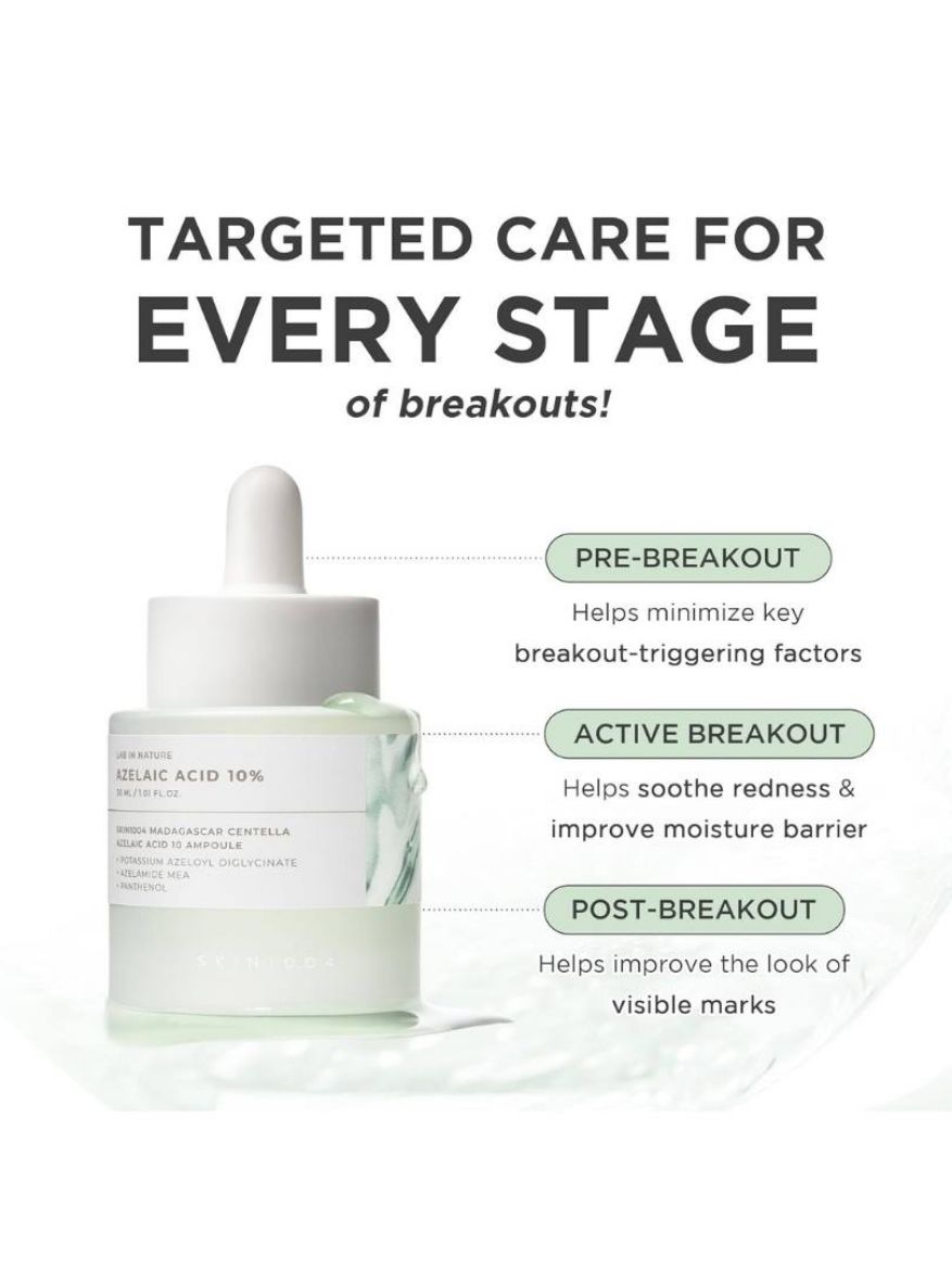 Εικόνα της Skin1004 Madagascar Centella Azelaic Acid 10 Ampoule 30ml- Ορός για μείωση ατελειών και ερεθισμών.
