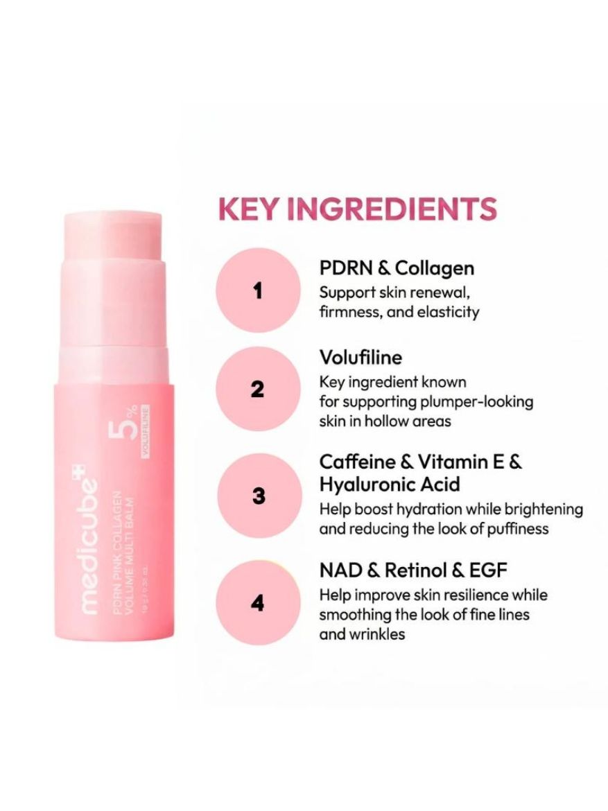 Εικόνα της Medicube PDRN Pink Collagen Volume Multi Balm -Αντιγηραντικό balm πολλαπλής χρήσης για πιο γεμάτη και λαμπερή όψη