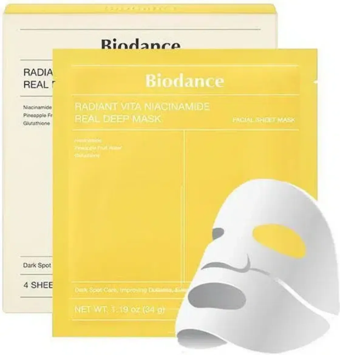 Εικόνα της Biodance Radiant Vita Niacinamide Real Deep Mask