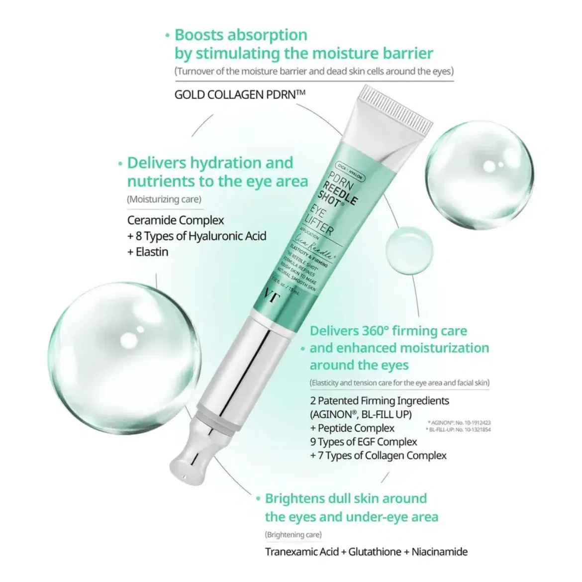 Εικόνα της VT Cosmetics PDRN Reedle Shot Eye Lifter 15ml